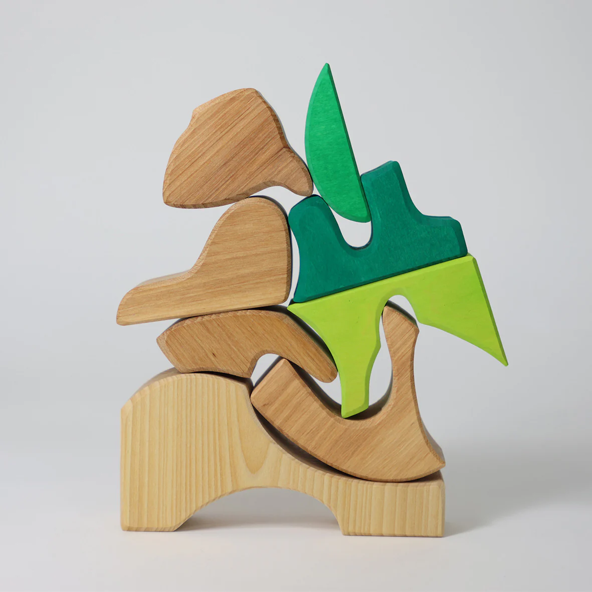 Grimm's Building Set Green costruzioni legno verde