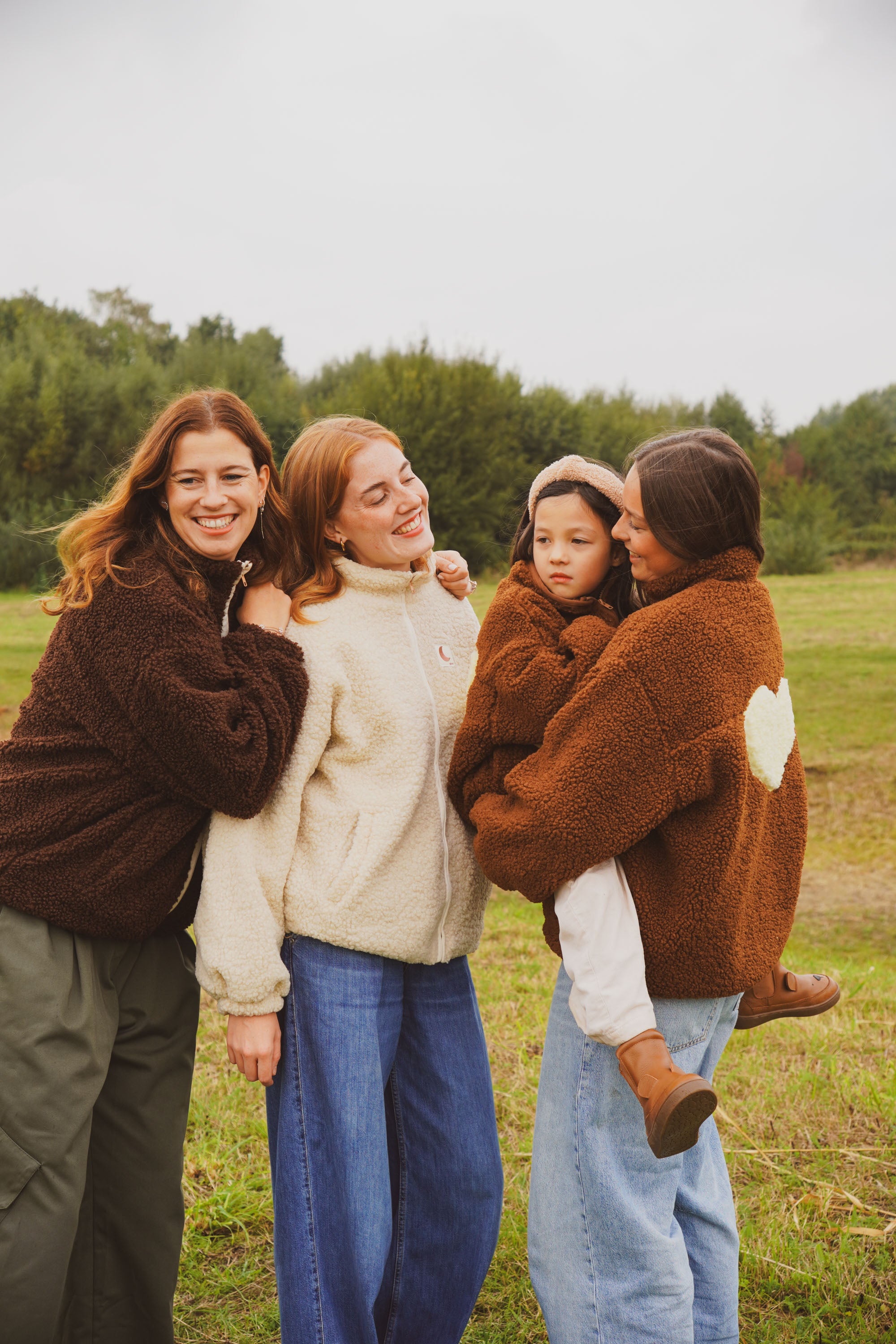 Ella and Rapha Teddy giacca donna marrone taglia unica