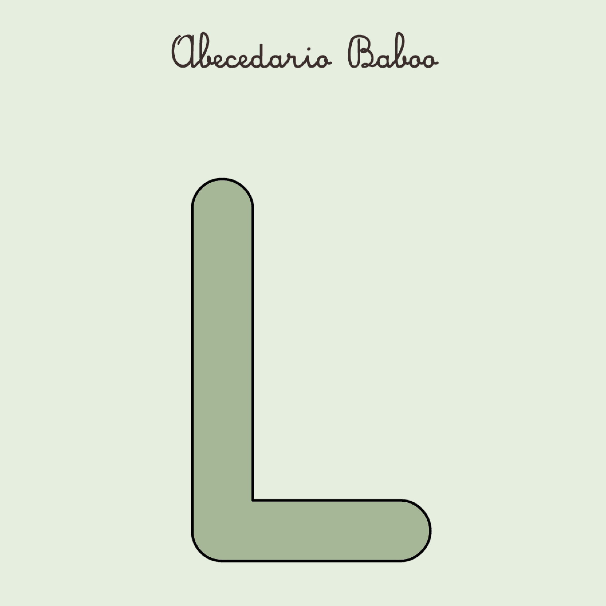 Baboo Abecedario Lettera L schede PDF A4