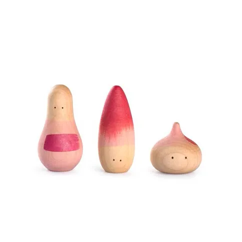 Grapat YAY! Happy Family set legno 3 personaggi famiglia colorata