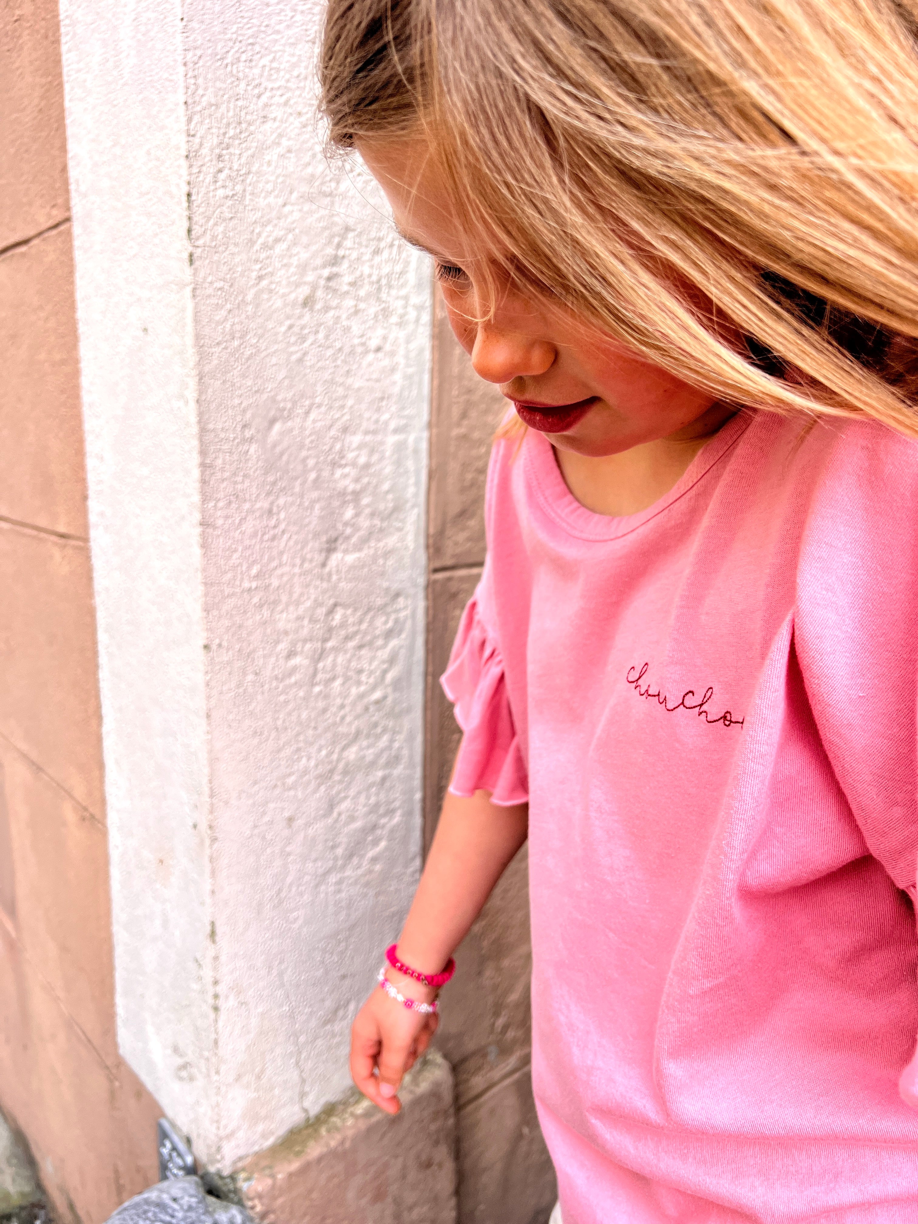 Ella and Rapha CHOUCHOU t-shirt rosa bambina
