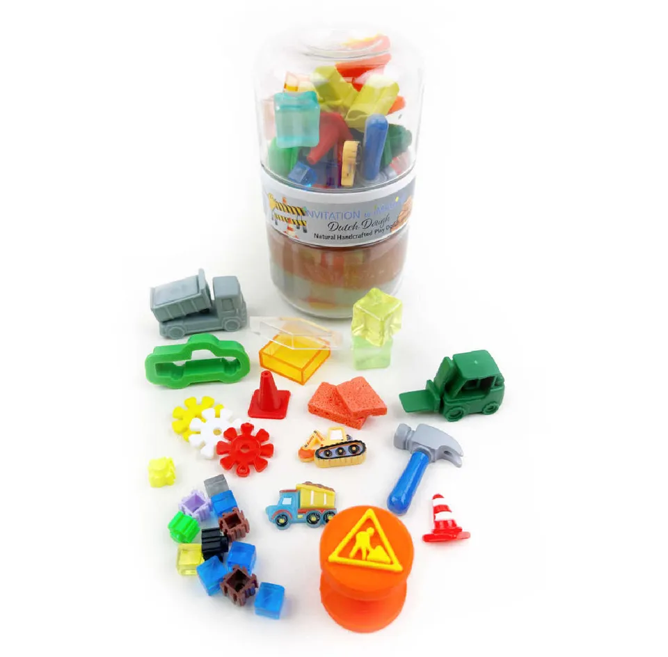 Invitation to Imagine Play Pot Build It pasta modellabile 250 g cantiere