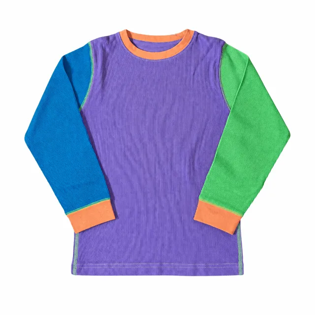 Slugs & Snails Waffle Maglia Dayglow Junior cotone bio