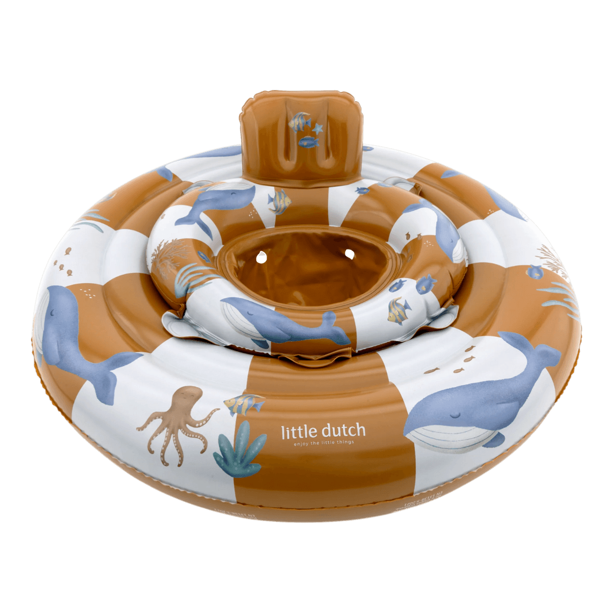 Little Dutch Balene salvagente neonato 67 cm marrone 6-12 mesi