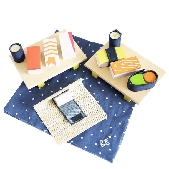 Kukkia gg* Sushi Chef Set sushi in legno