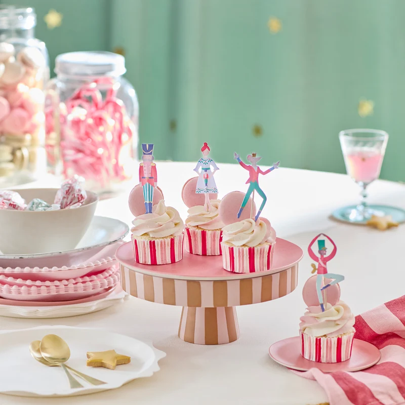 Meri Meri Schiaccianoci Ballet set cupcake 24 pezzi oro