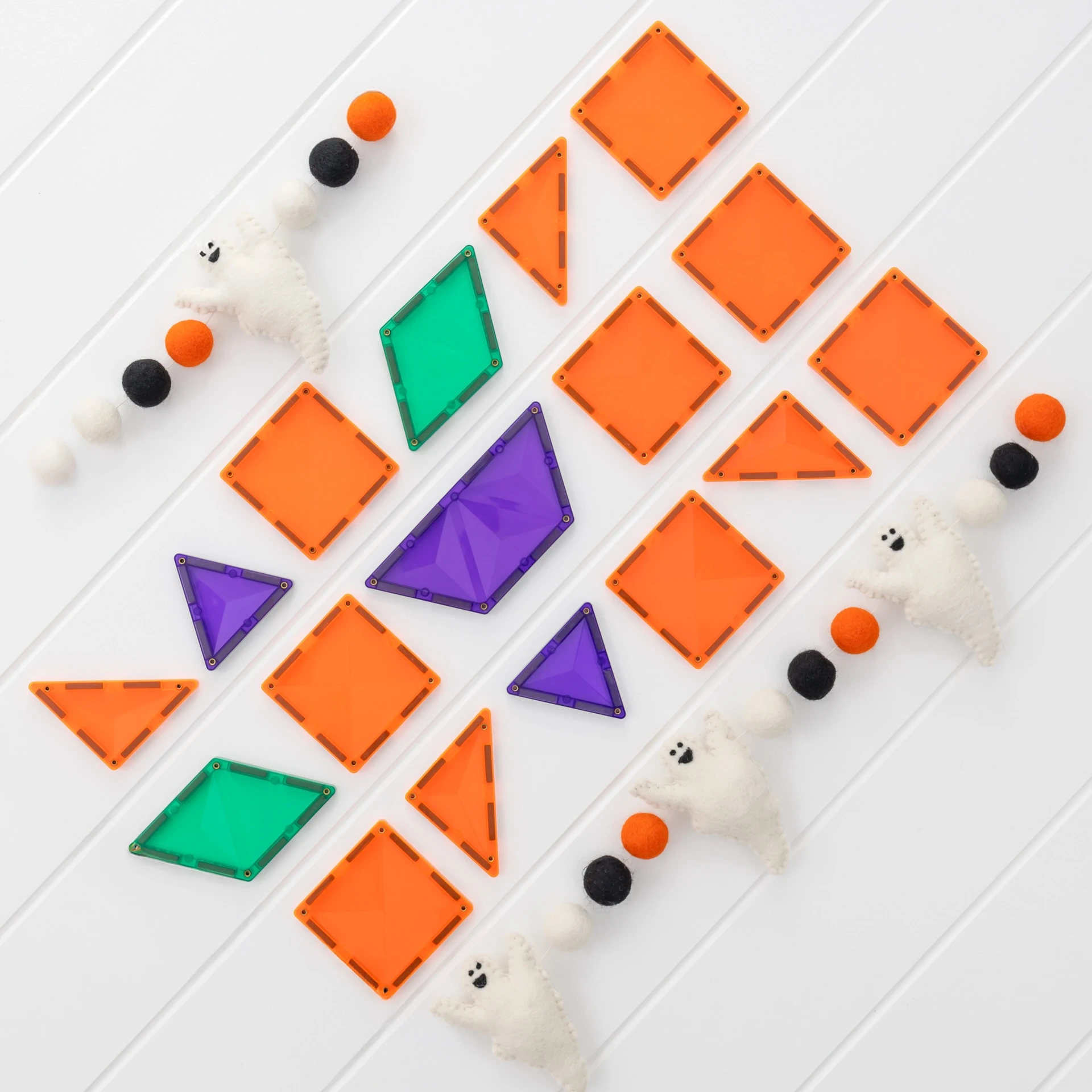 Connetix Halloween Pumpkin Pack costruzioni magnetiche 17 pezzi STEAM