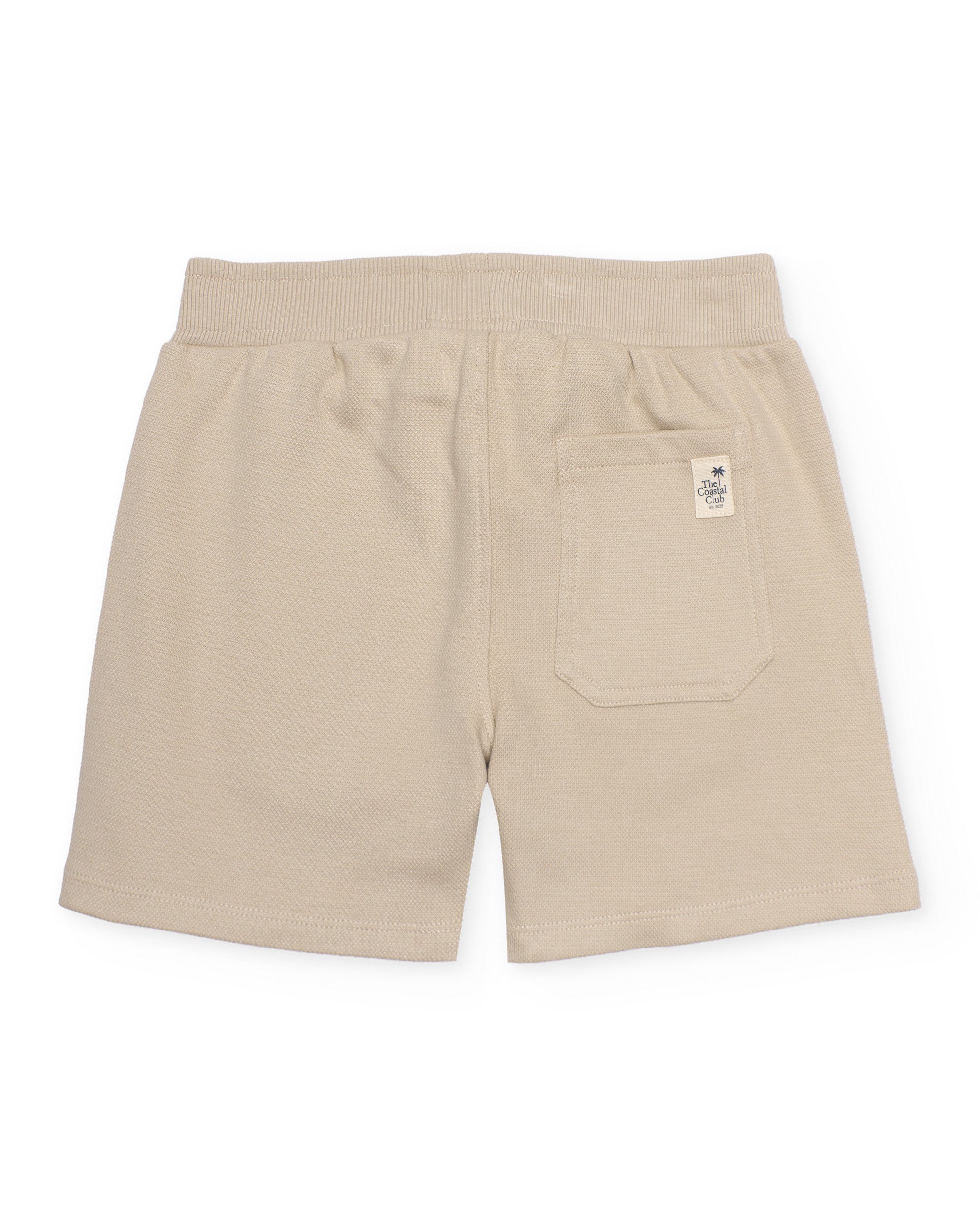 Tuc Tuc completo bambino blu maglietta bermuda beige cotone