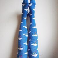 Slugs & Snails Drop collant donna nuvole blu