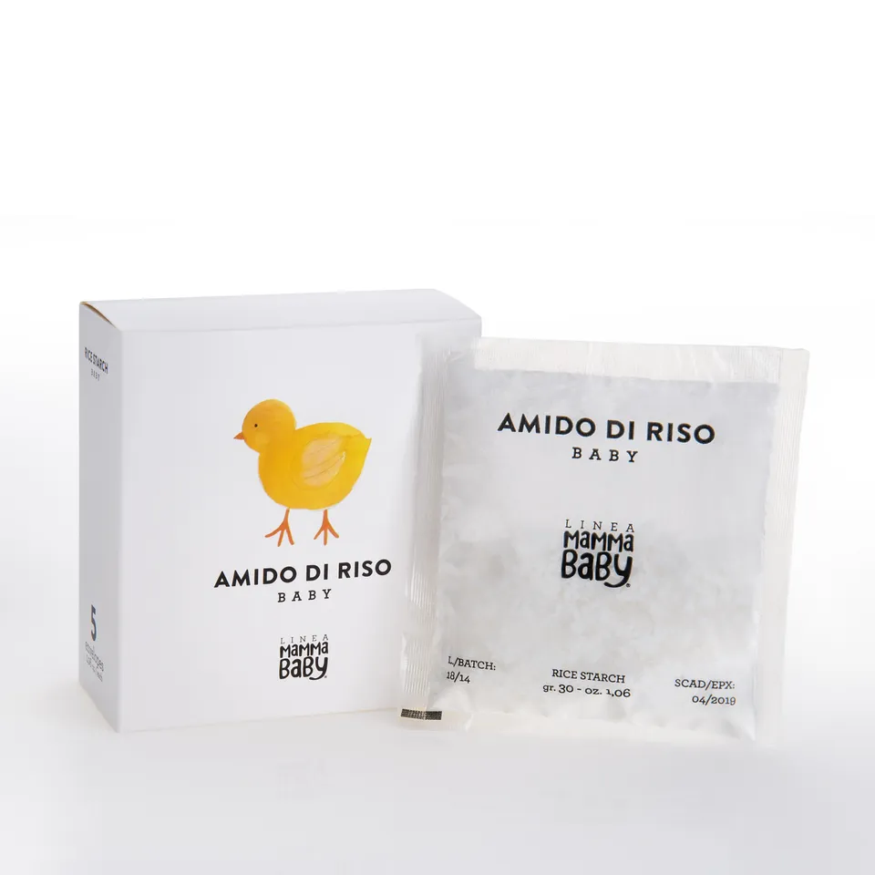 MammaBaby Amido di Riso Baby per bagnetto 150g emolliente