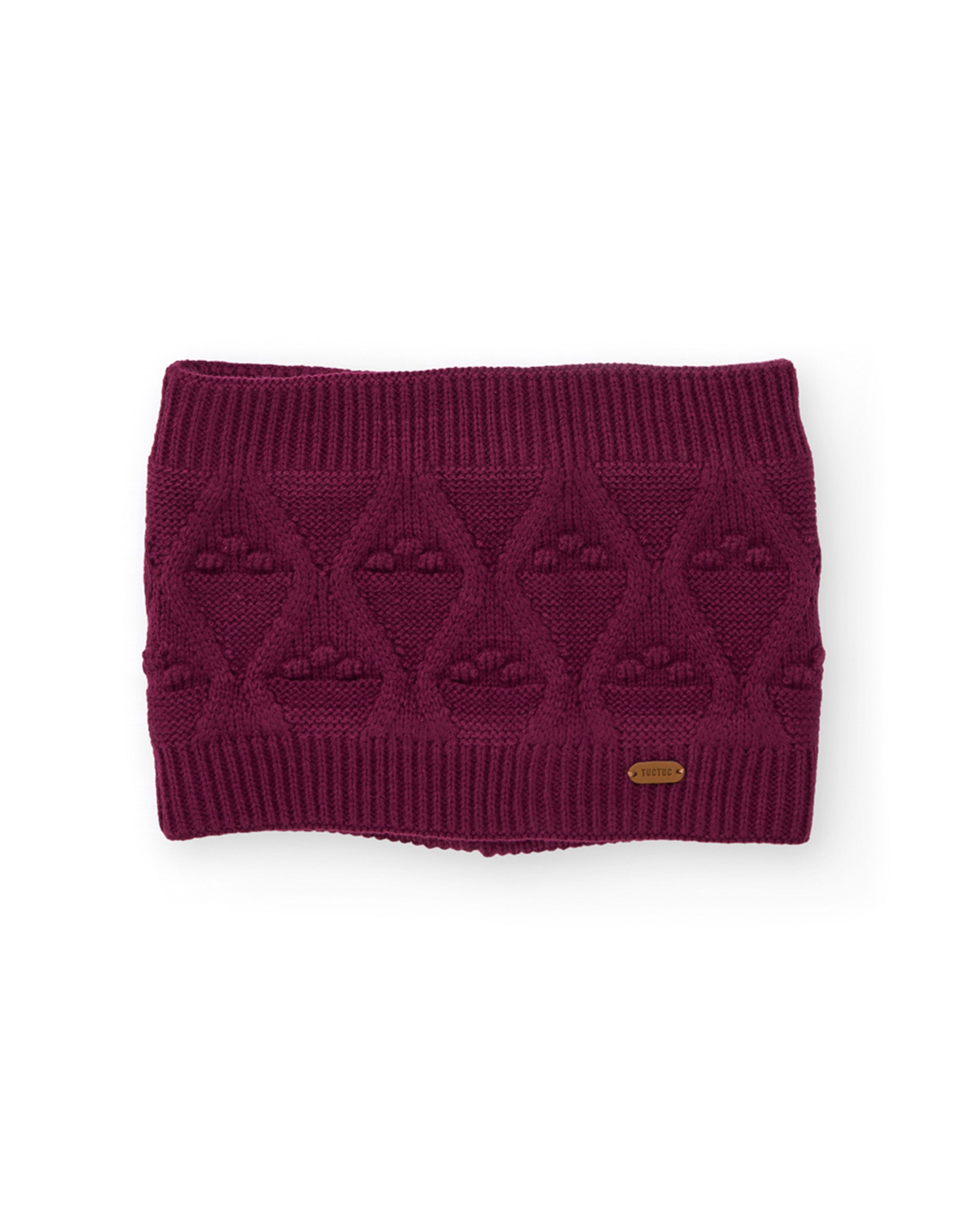 Tuc Tuc scaldacollo maglia bordeaux bimba