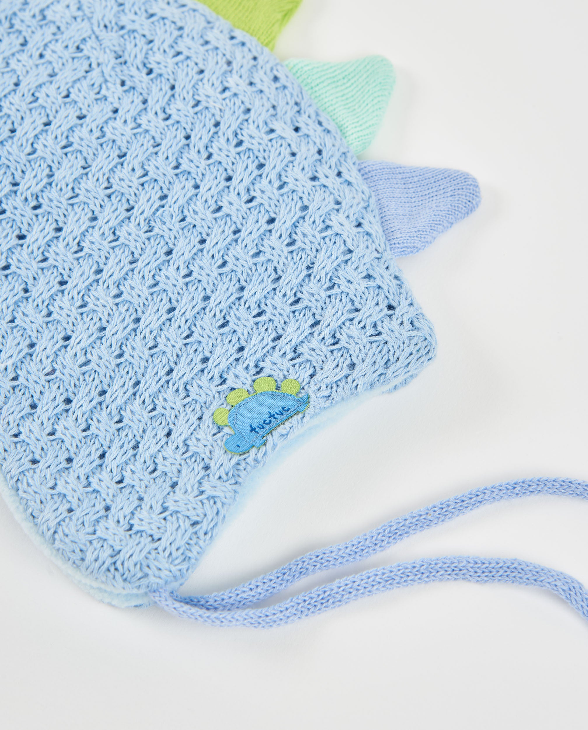 Tuc Tuc Roar Dino cappello neonato azzurro in maglia