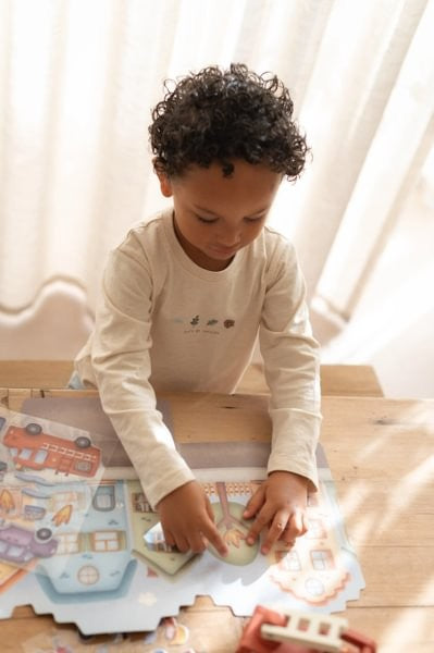 Little Dutch Bomberos libro stickers riusabile bimbi