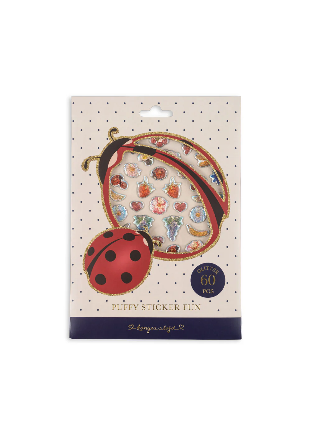 Konges Sløjd Puffy Sticker Ladybug adesivi 3D