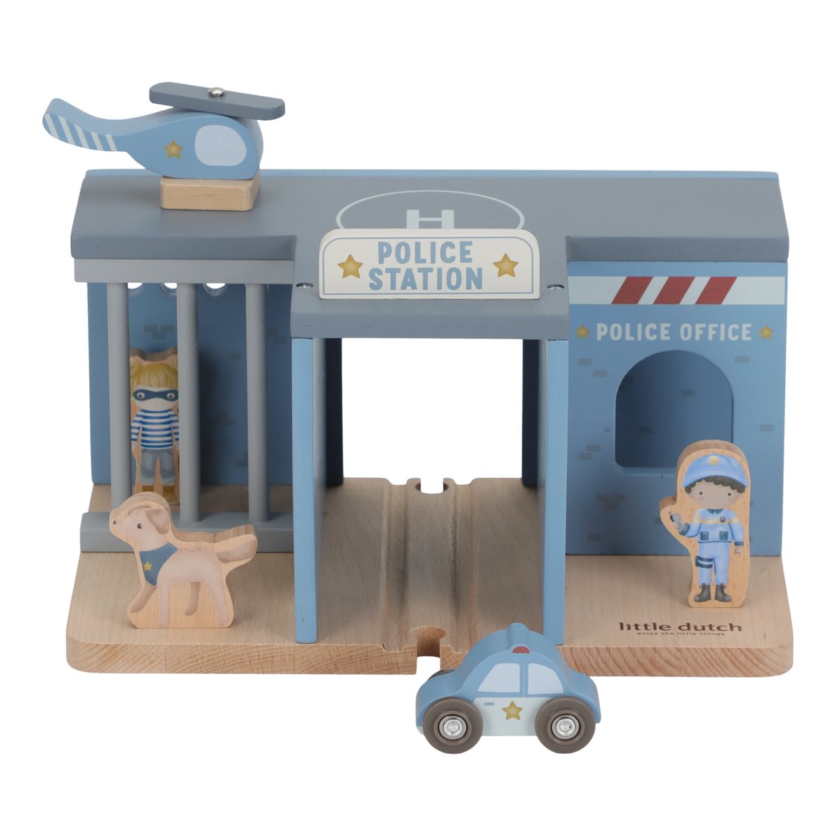 Little Dutch Railway Stazione Polizia Legno Estensione