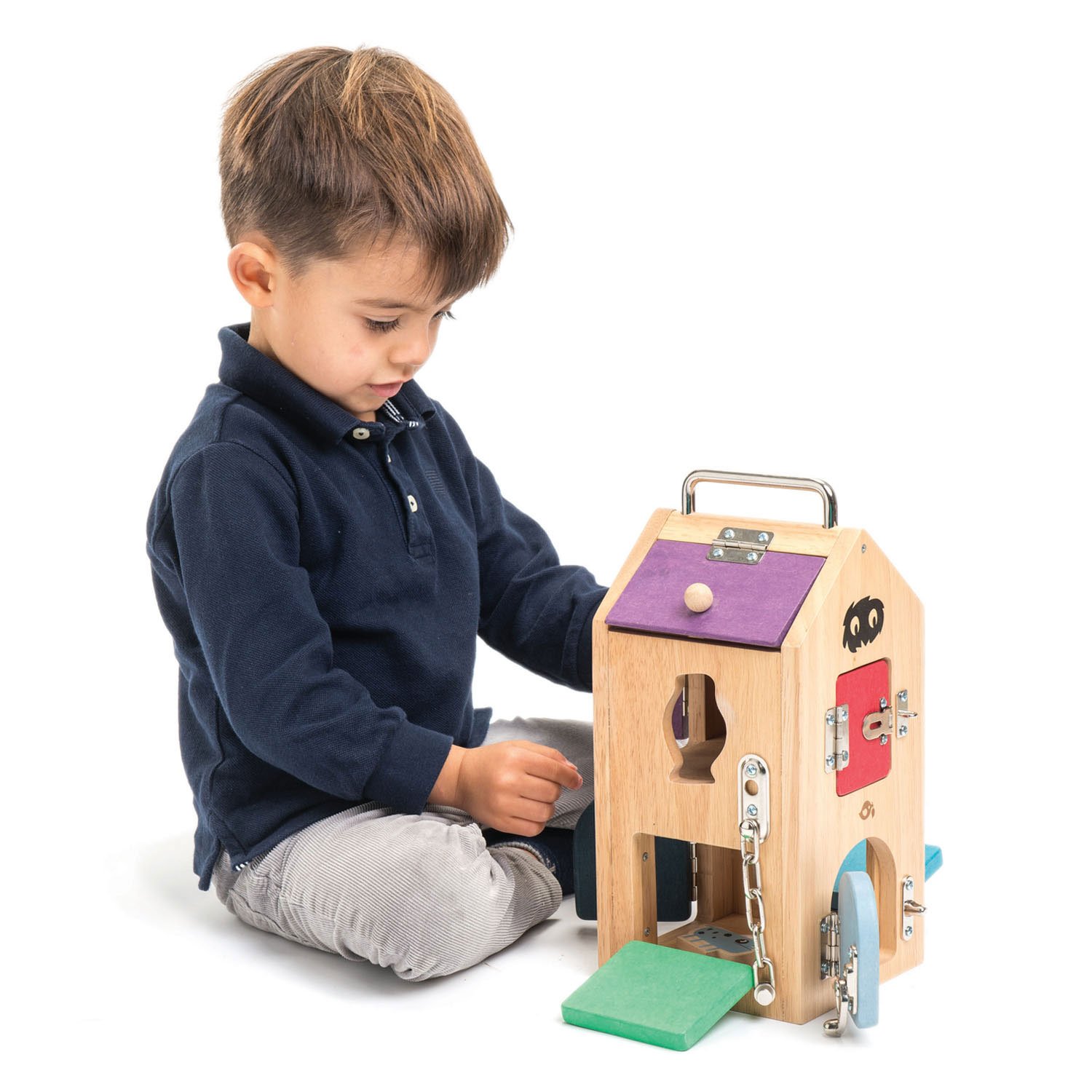 Tender Leaf Monster Lock Box torre allacciature legno