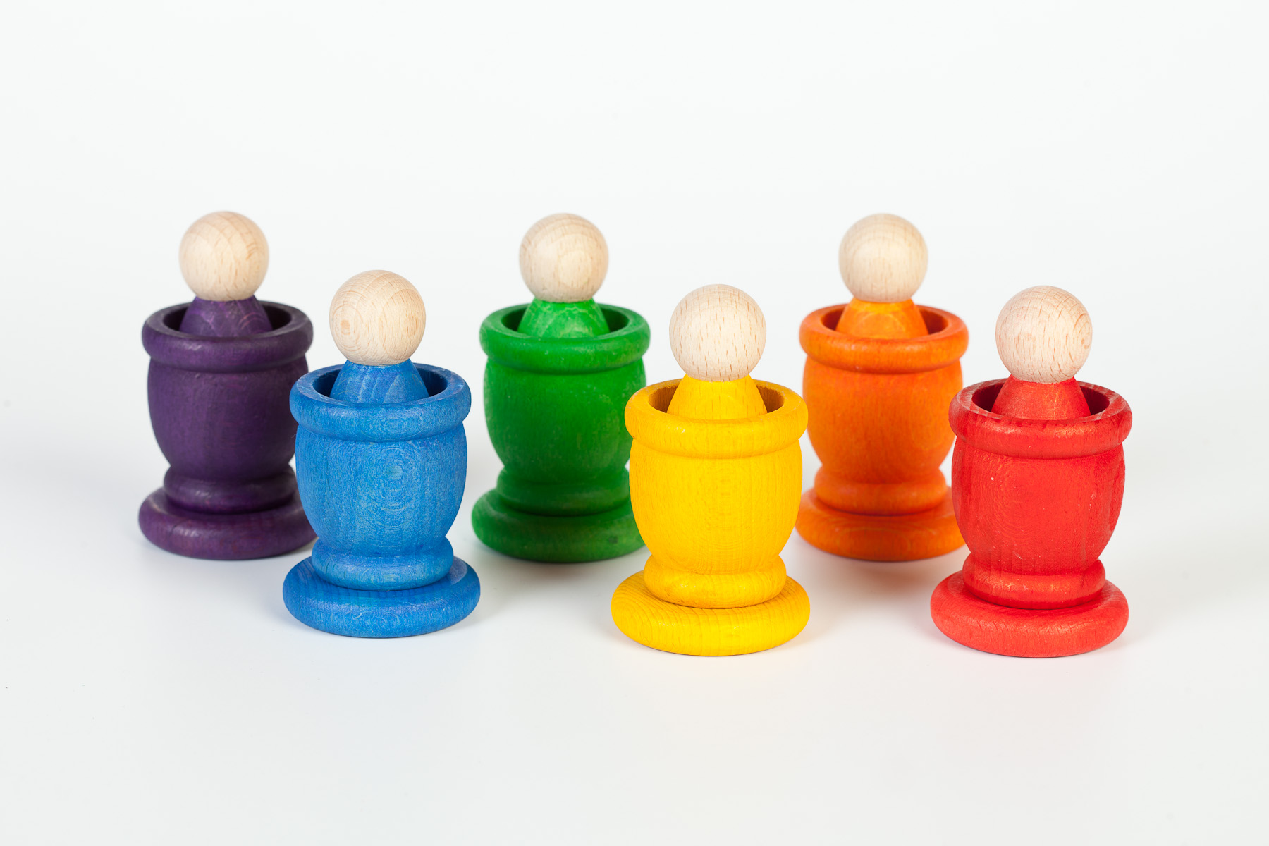 Grapat Nins monete porta uovo gioco legno 18 pezzi