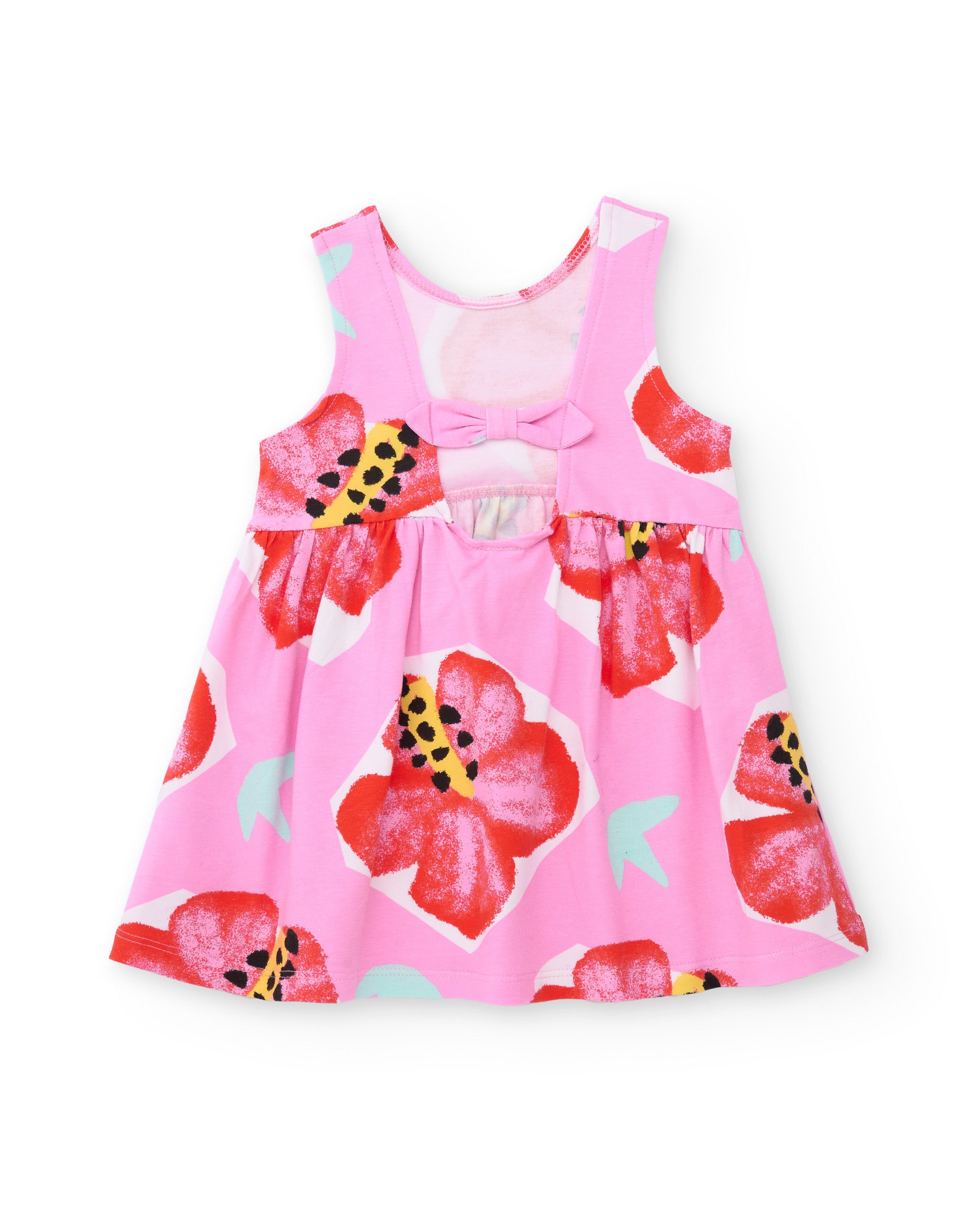 Tuc Tuc vestito bambina rosa stampa fiori grandi