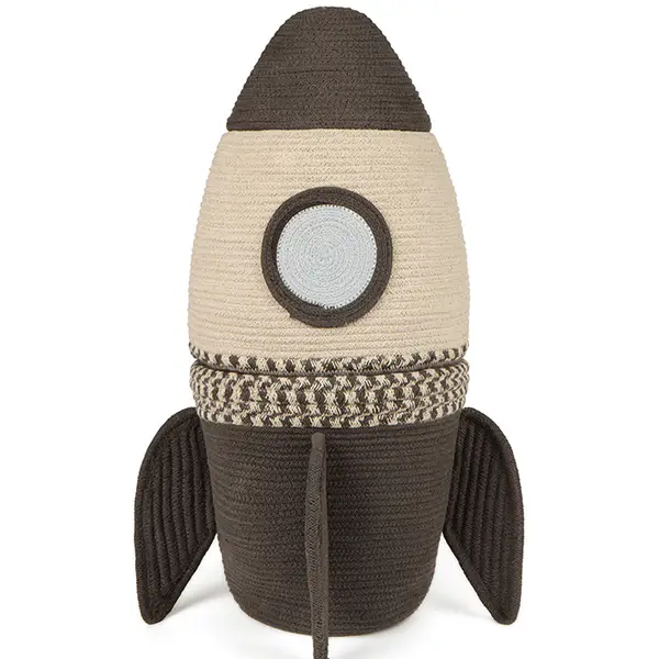 Lorena Canals Giant Rocket cesto portagiochi 68 cm cotone
