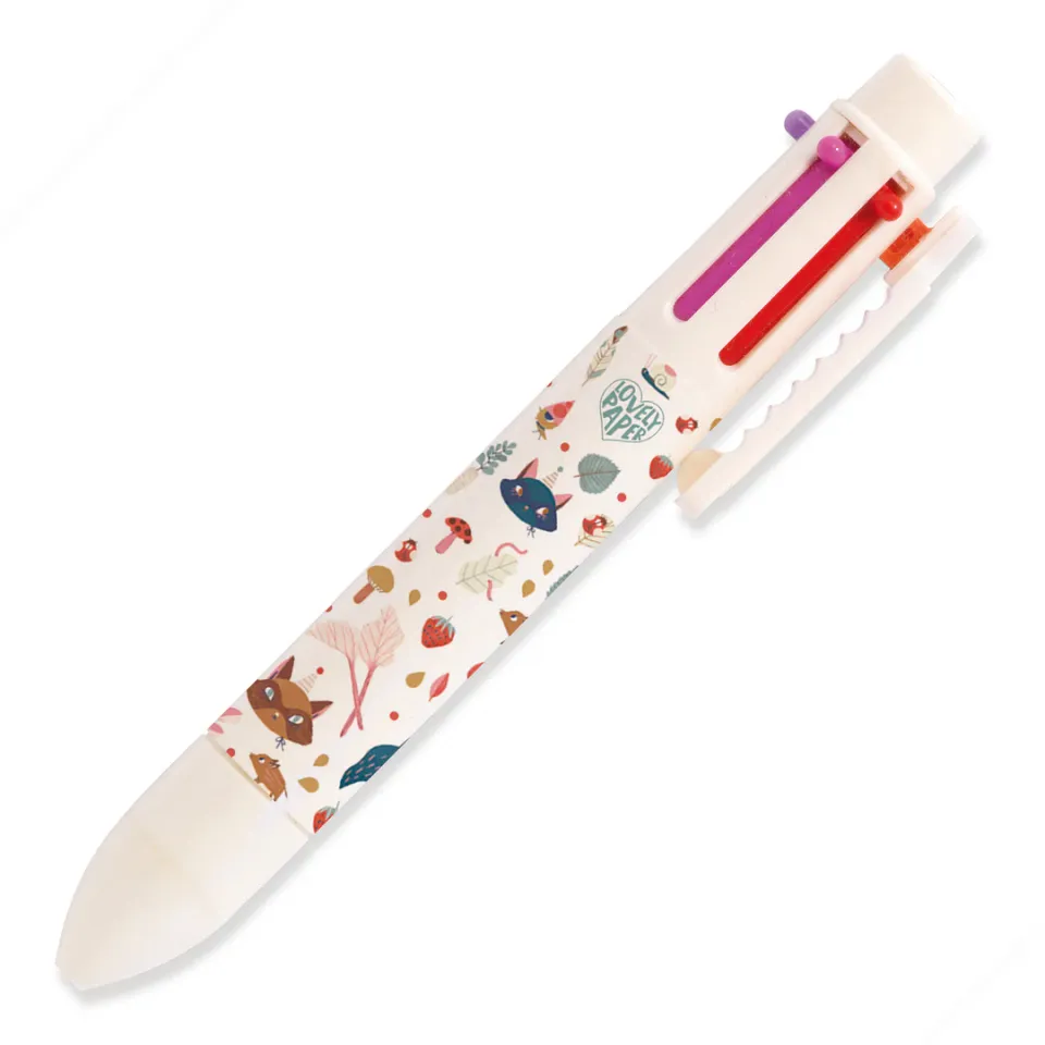 Djeco Lucille penna multicolore 6 colori rainbow 12 cm