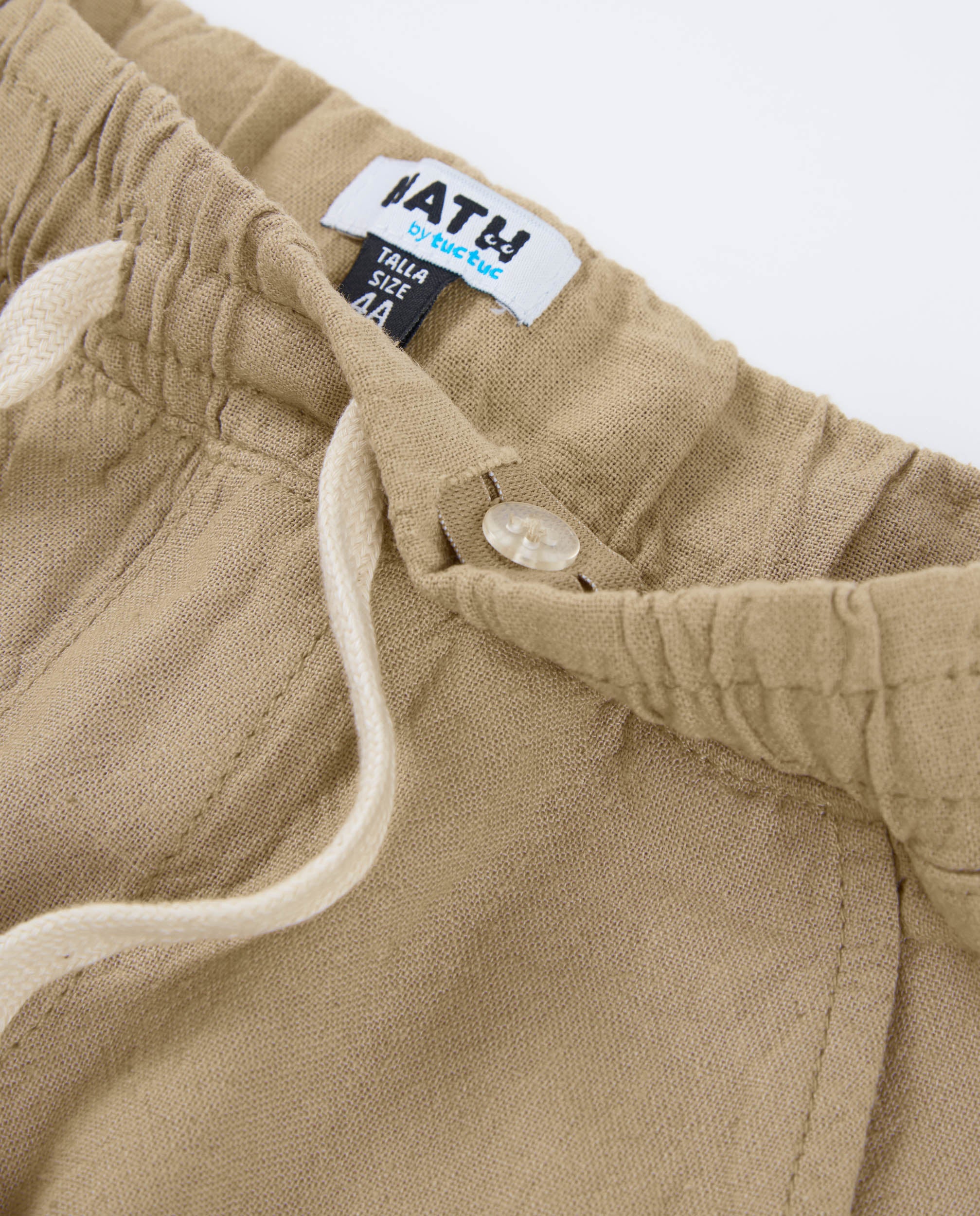 Tuc Tuc bermuda bimbo beige vita elastica