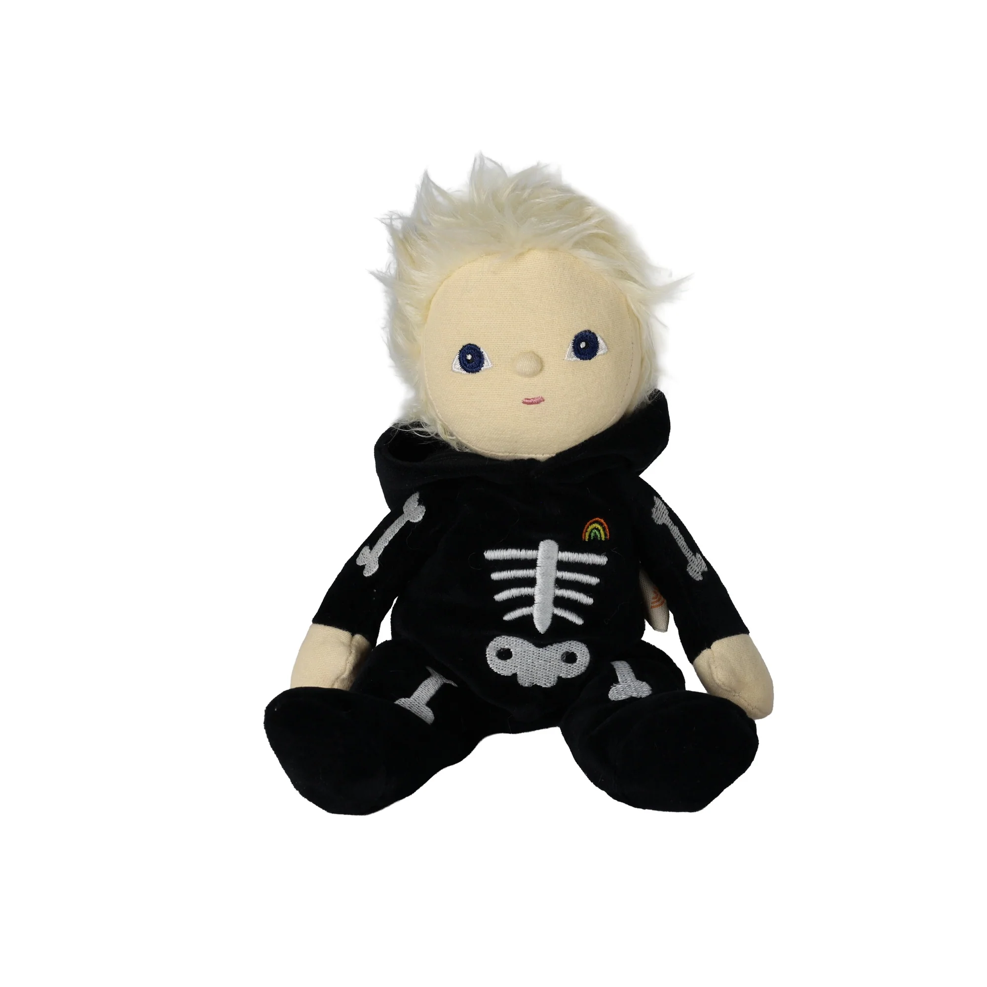 Olliella Dinky Dinkums Scully Skeleton bambola in stoffa