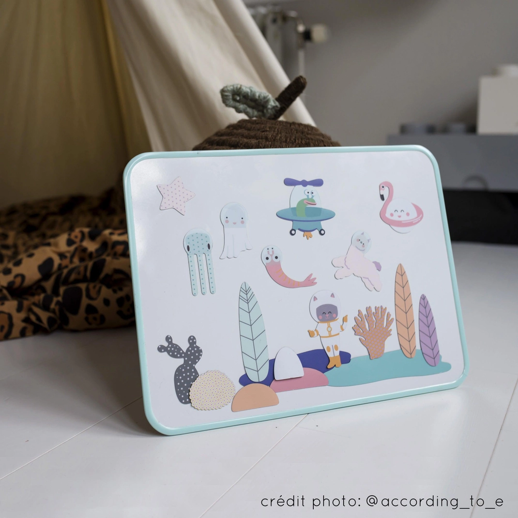 Ma Cabane à Rêves Opaline 30x40 lavagna magnetica bianca