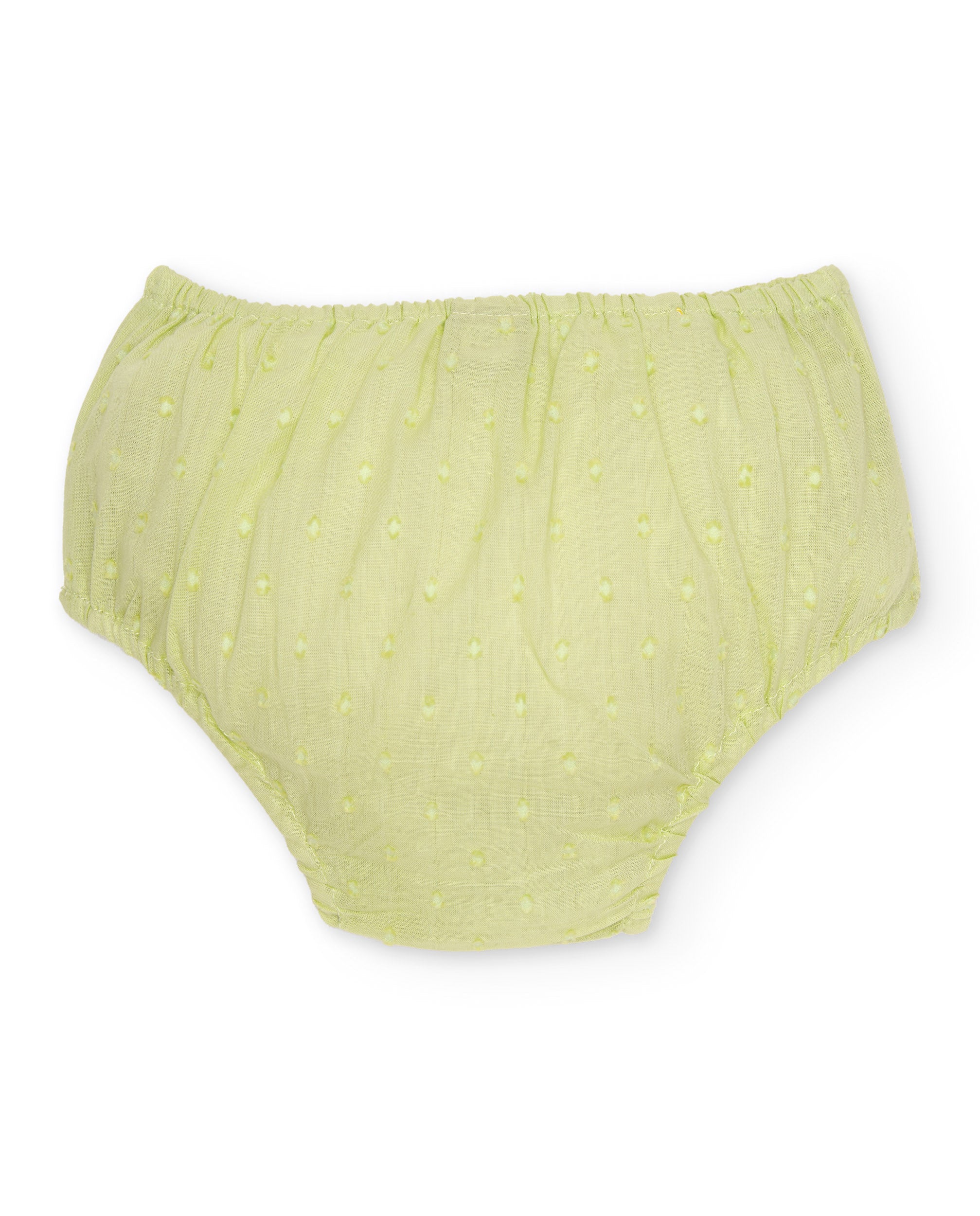 Tuc Tuc vestito neonata verde pois con mutandina