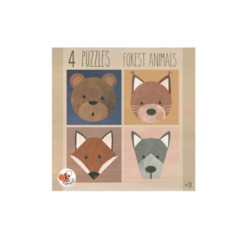 Egmont Toys Forest puzzle 4 animali foresta in cartone