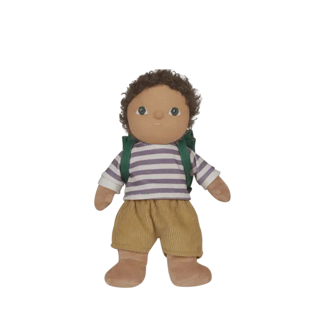 OlliElla Dress Me Dinky Finn Fernwood Bambola Stoffa 23 cm
