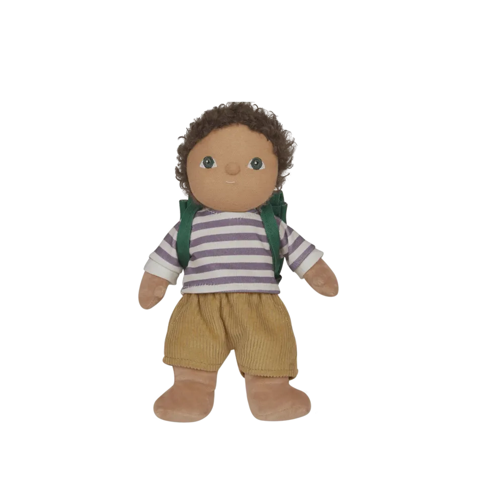 OlliElla Dress Me Dinky Finn Fernwood Bambola Stoffa 23 cm