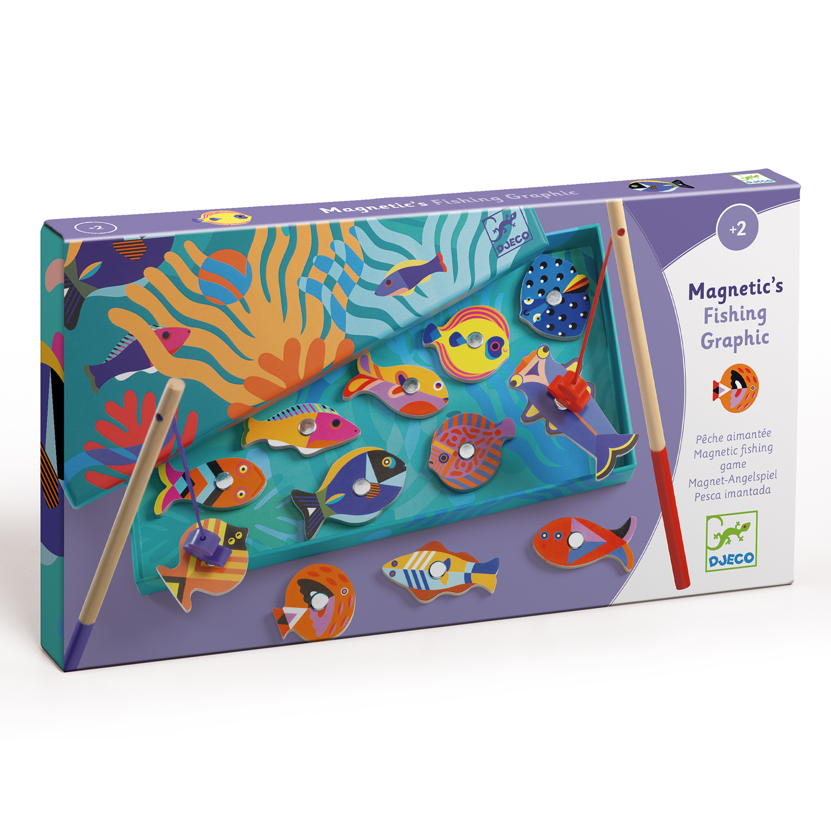 Djeco Fishing Graphic gioco pesca magnetica 2 anni