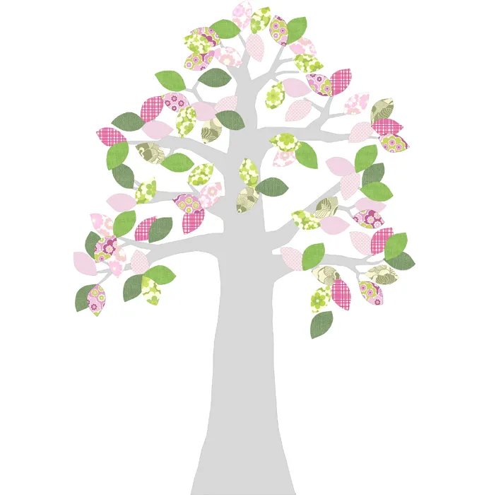 INKE Albero Rosa carta da parati sagomata 160x230 cm