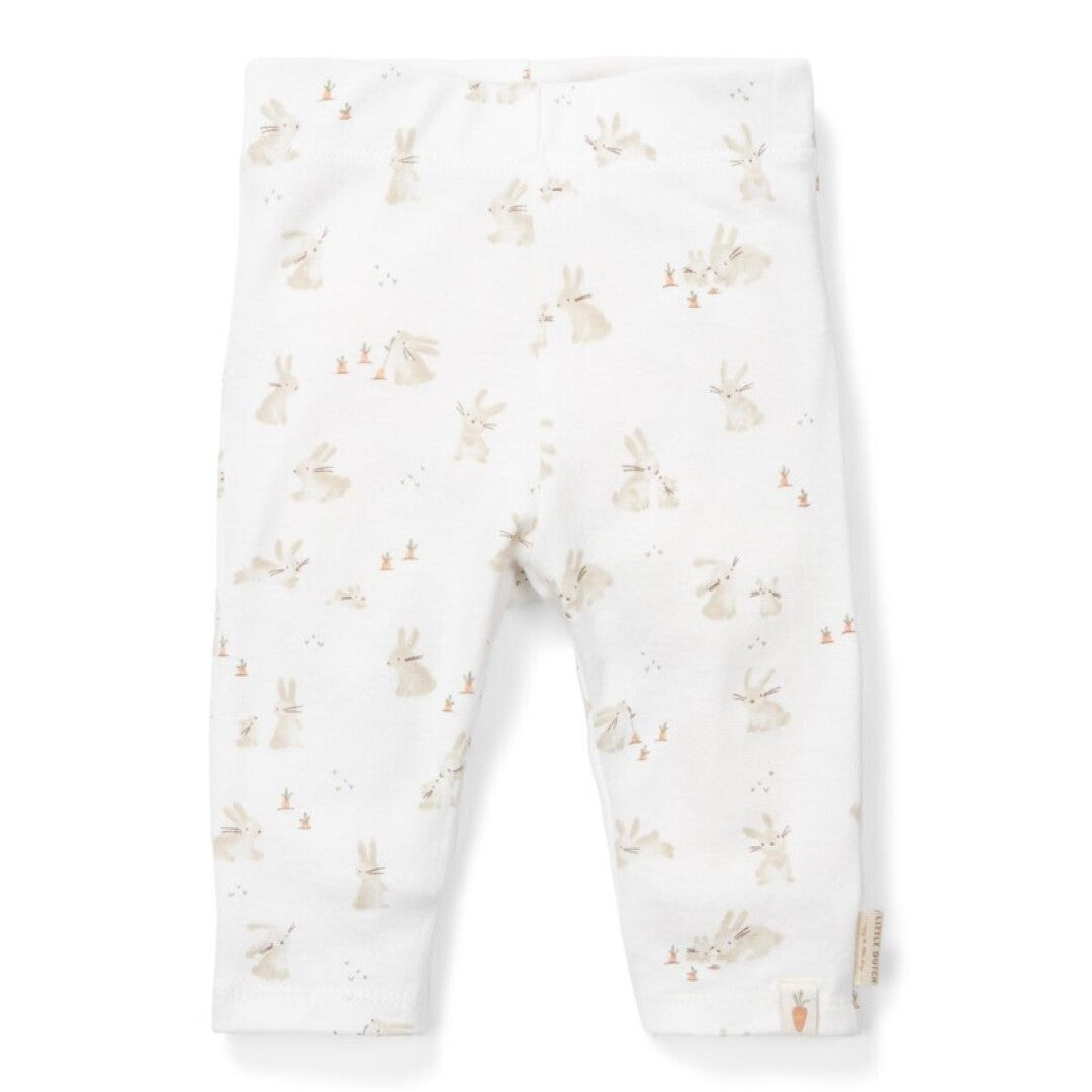Little Dutch Baby Bunny Pantaloni Neonato Cotone Bio Coniglietti