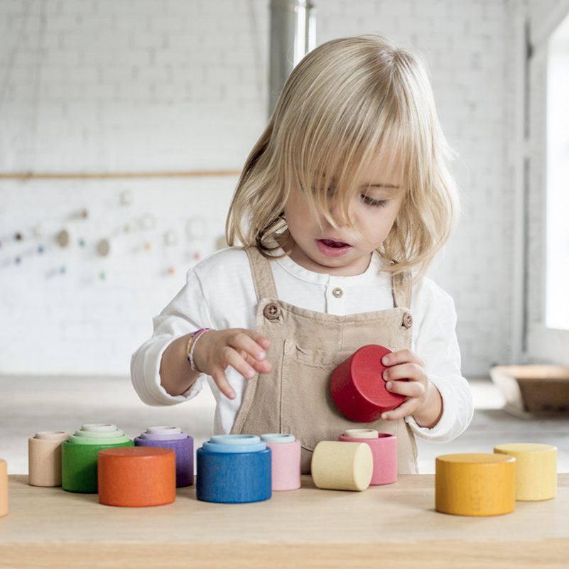 Grapat Rainbow Nest Bowls ciotole legno 24 pezzi