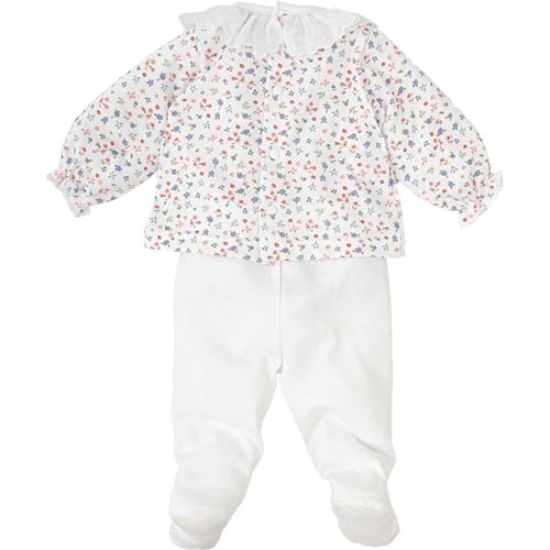 Babidu set neonata fiori maglia e ghetta cotone
