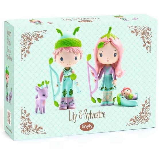 Djeco Tinyly Lily e Sylvestre figure vinile 2 pezzi