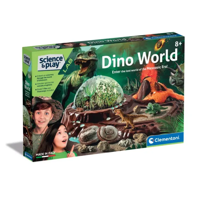 Clementoni Scienza e Gioco Dino World gioco vulcano e terrarium