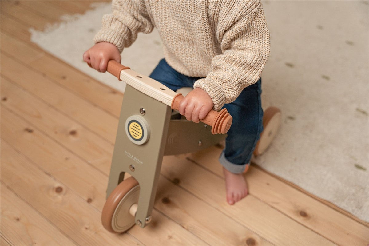 Little Dutch Triciclo Legno Oliva 12-36 Mesi