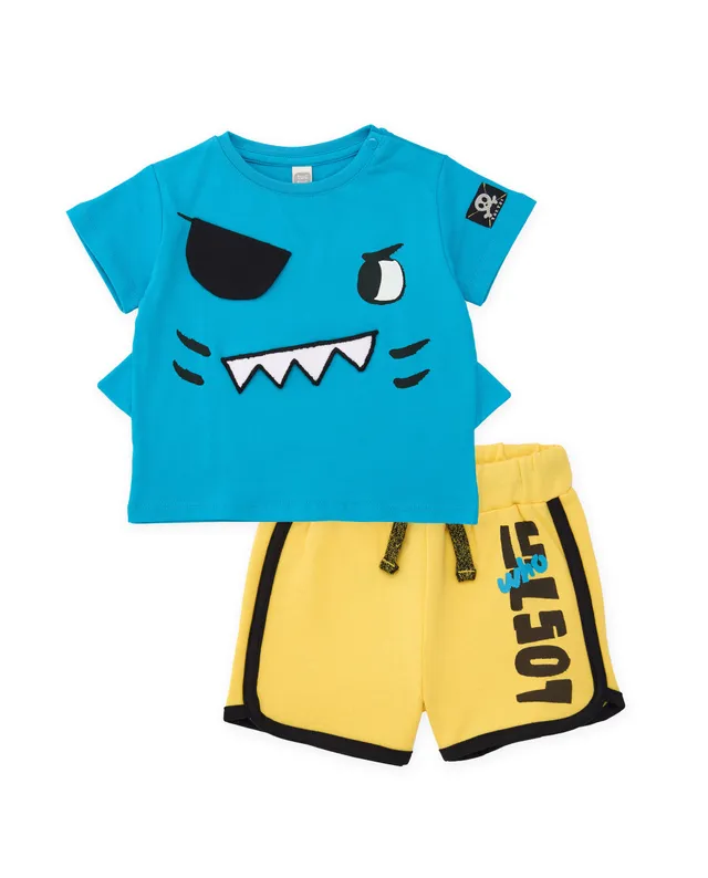 Tuc Tuc completo bambino pirata turchese 2 pezzi