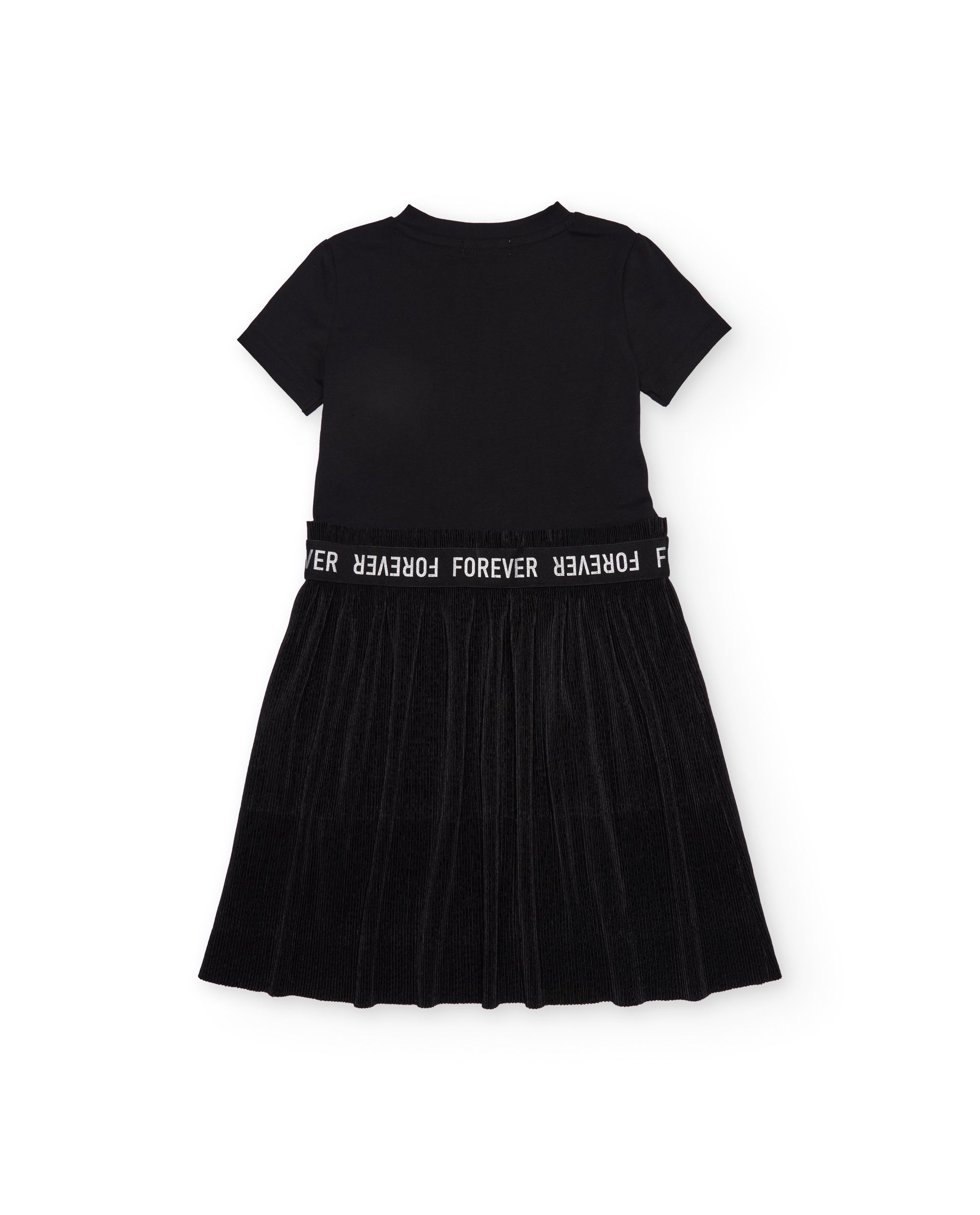 Tuc Tuc vestito bimba nero con strass Forever