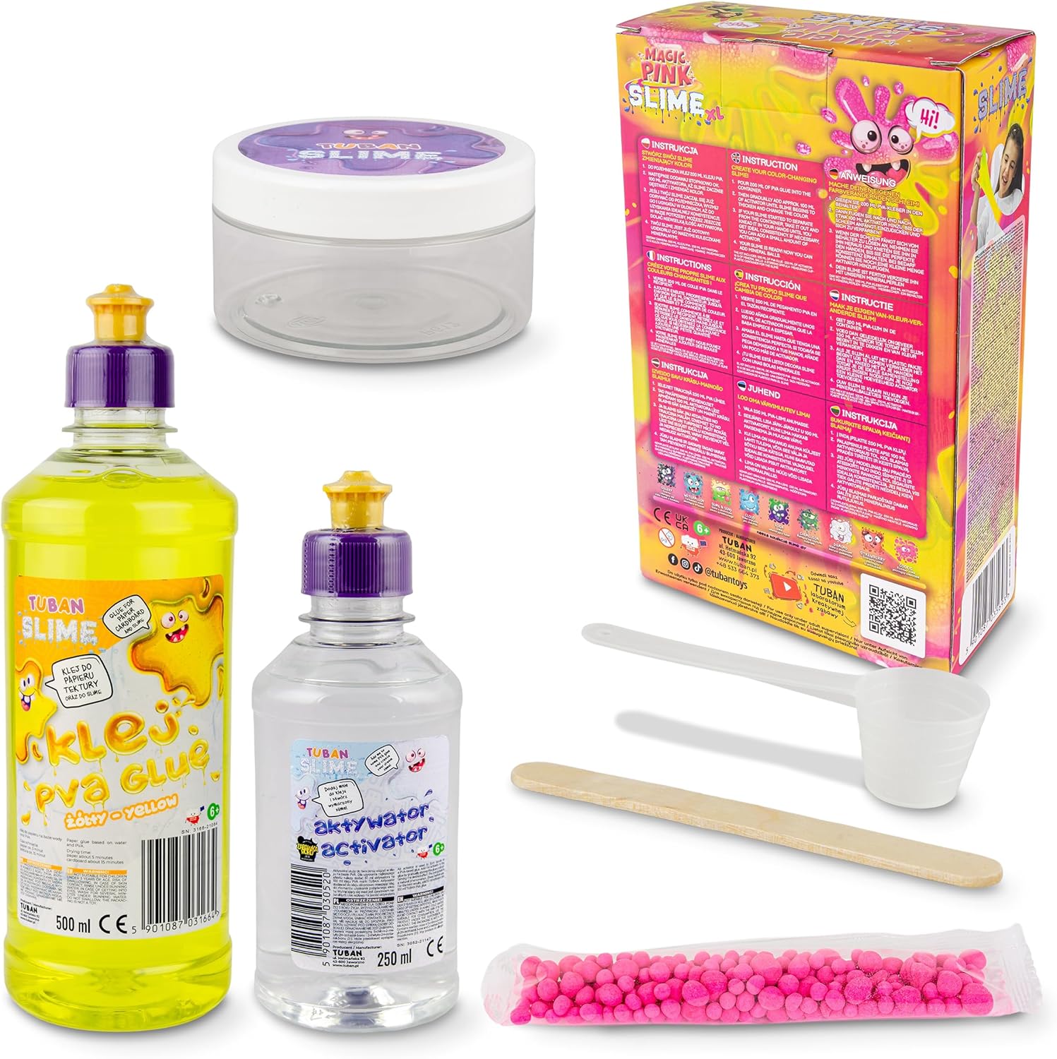 Tuban XL Pink kit slime cambia colore fai da te