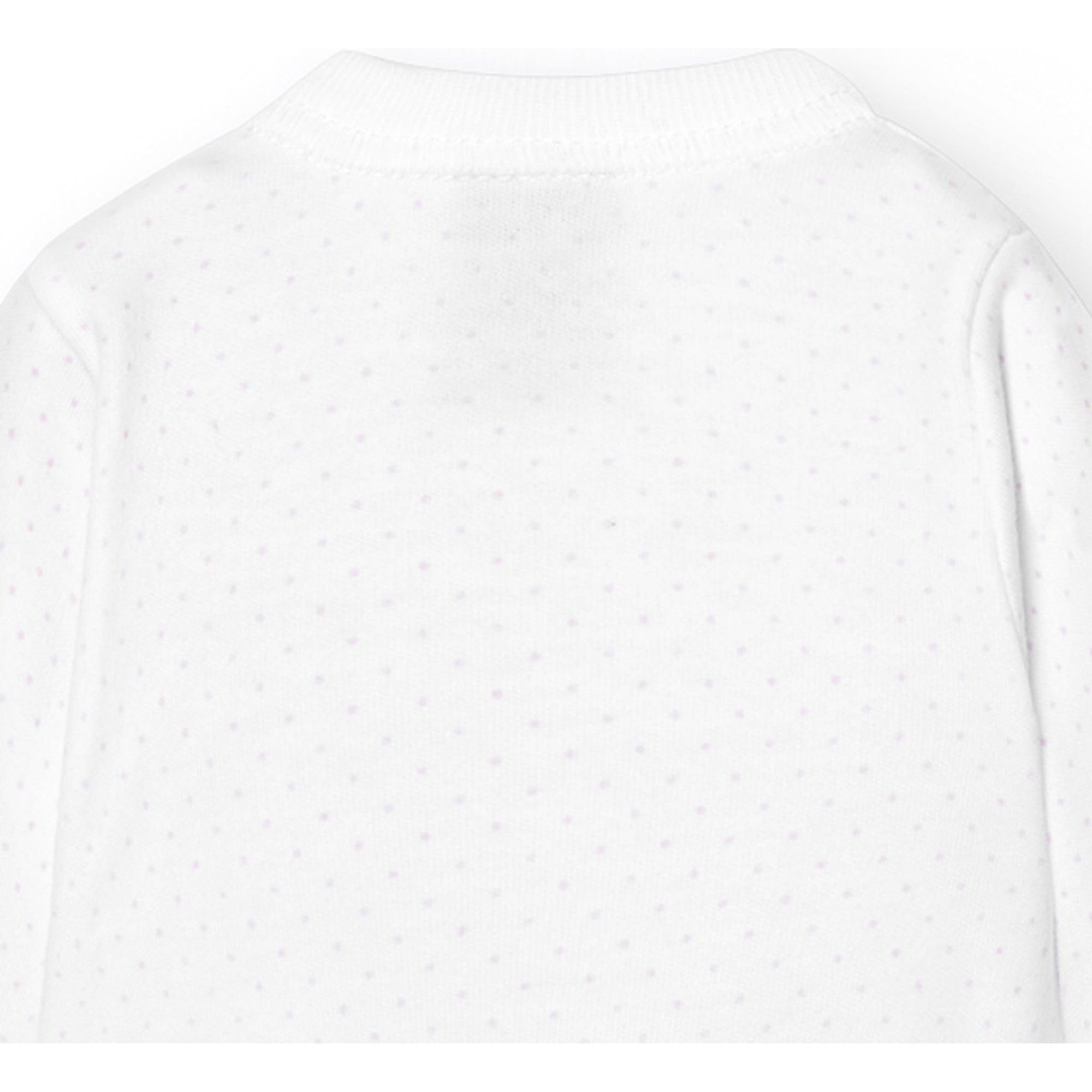 Babidu body incrociato neonato cotone pois maniche lunghe
