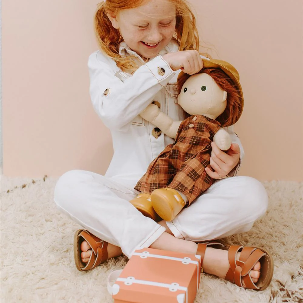 OlliElla Dinkum Dolls Travel Togs Apricot accessori 35 cm