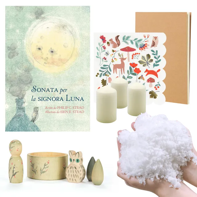 PlayKitBaboo Inverno kit gioco con libro e Grapat