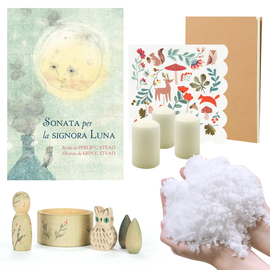 PlayKitBaboo Inverno kit gioco con libro e Grapat