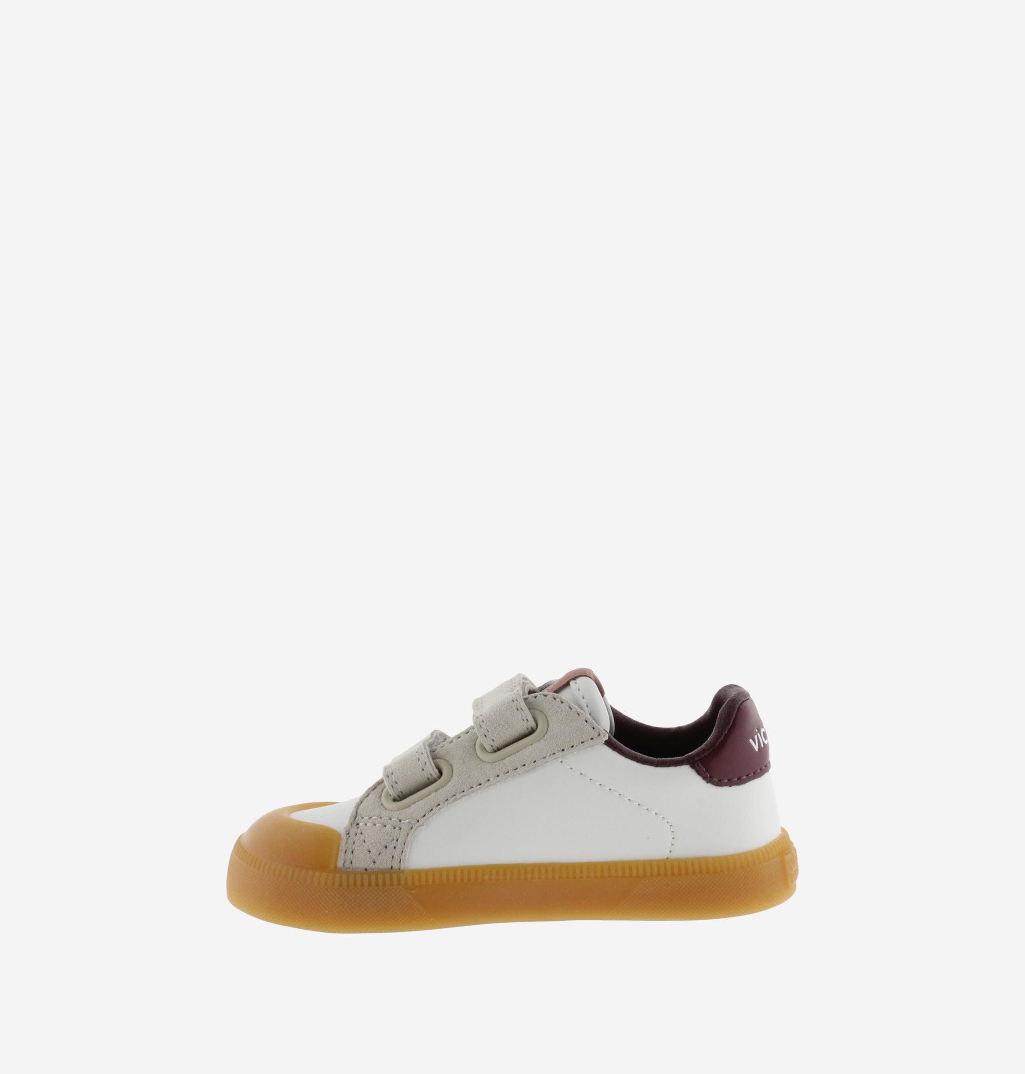 Victoria sneakers barefoot bianche bordeaux glitter