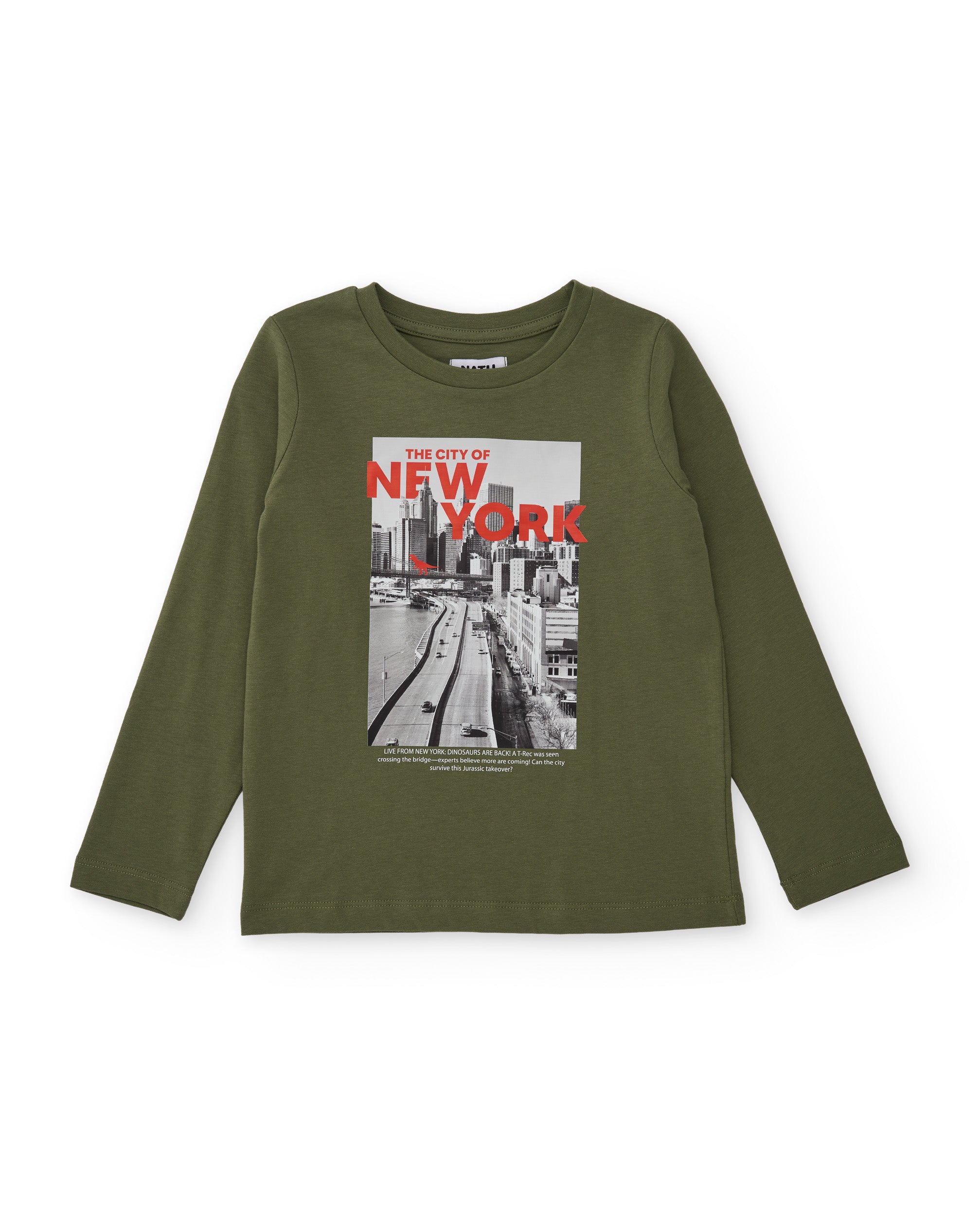 Tuc Tuc Urban Flux maglia bimbo verde oliva manica lunga