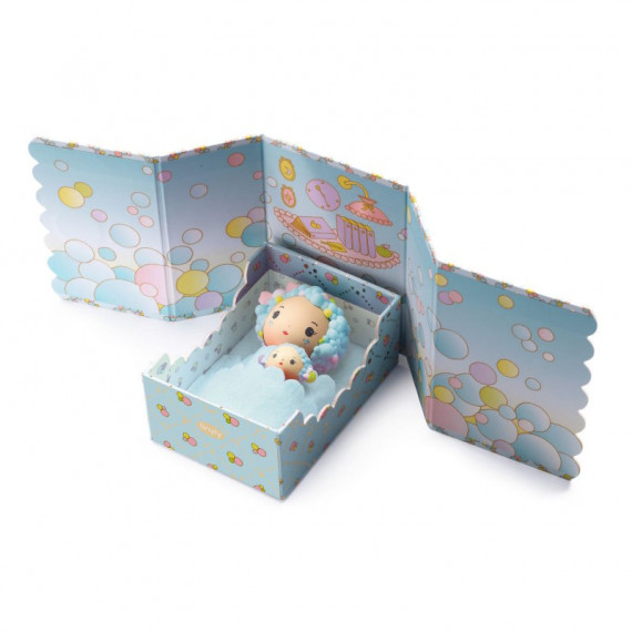 Djeco Tinyly Cameretta Blue & Fleur Vinile Feltro