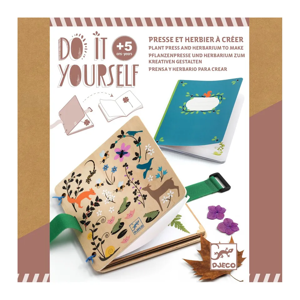 Djeco Do It Yourself Little Botanist kit pressa fiori carton